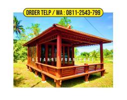 Gazebo Kayu 4x6 Atap Sirap - Kudus Jawa Tengah