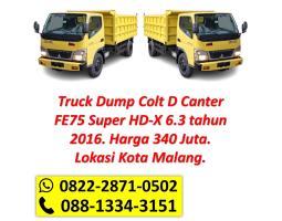 Truck Dump Colt D Canter FE75 Super HD-X 6.3 Tahun 2016 Bekas - Malang Jawa Timur