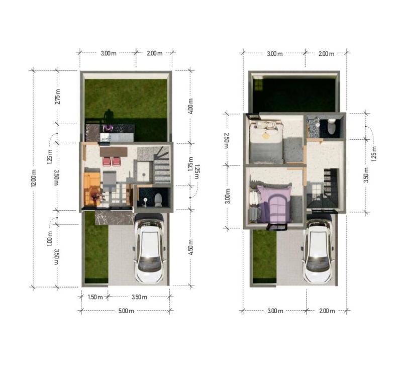 Jual Rumah Tipe 47 Baru 2 Lantai Hanya 400 Jutaan - Malang Kota Jawa Timur