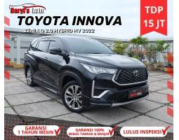 Toyota Innova Zenix Q Hybrid HV Modelista TSS 2022 Hitam Bekas Lengkap TDP 15 Juta - Jakarta Utara