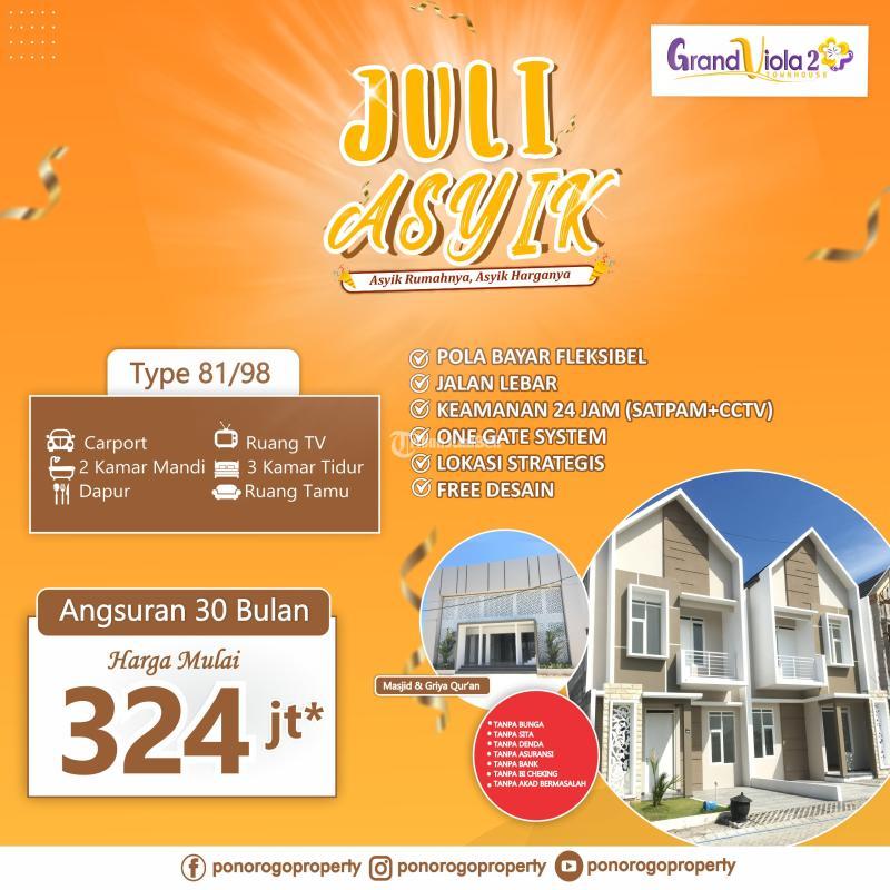 Jual Rumah Baru Tipe 55 di Perumahan Asri - Ponorogo Jawa Timur 