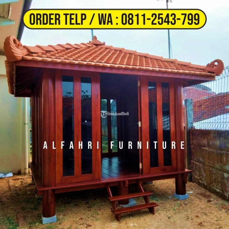 Gazebo Minimalis Dari Kayu 3x3 Mushola Modern - Pati Jawa Tengah
