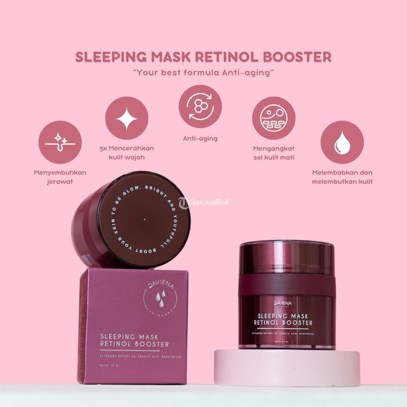 Davine Sleeping Mask Retinol Booster Pencerah Wajah Penghilang Flek Hitam - Surabaya Jawa Timur