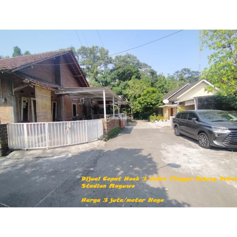 Dijual Tanah Hook Luas 446m2 SHM di Jalan Tinggal Rajang Dekat Stadion Maguwo - Bantul Yogyakarta