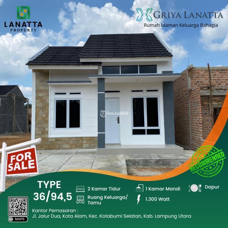 Dijual Rumah Perumahan Subsidi Komersil LT94 LB36 Griya Lanatta Di Kotabumi - Lampung Utara