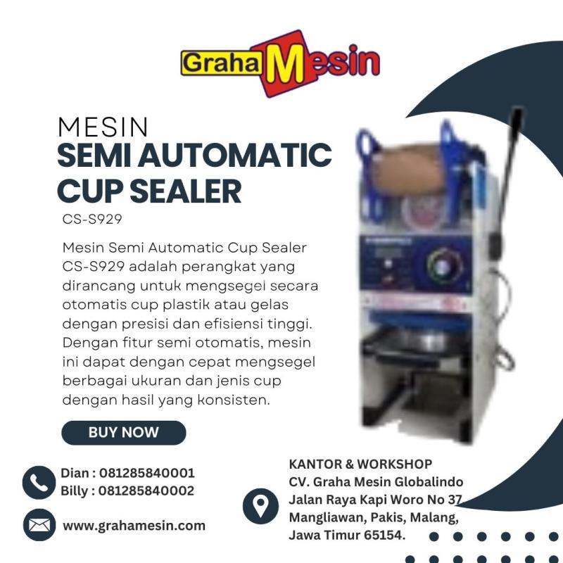 Mesin Semi Automatic Cup Sealer CS-S929 - Malang Jawa Timur