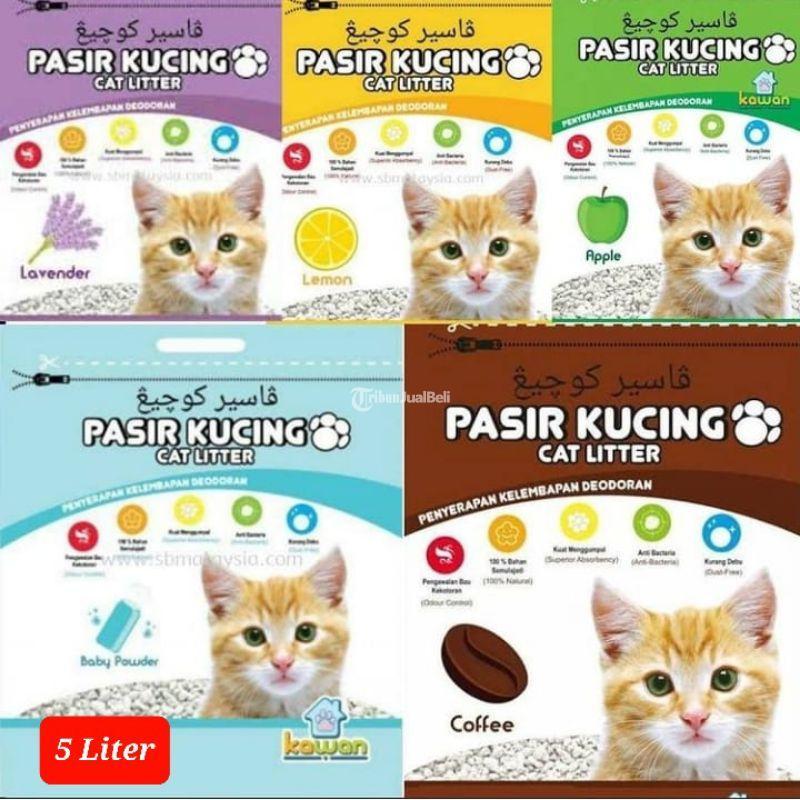 Pasir Kawan Cat Litter 5 Liter Amigos Petshop - Makassar Sulawesi Selatan