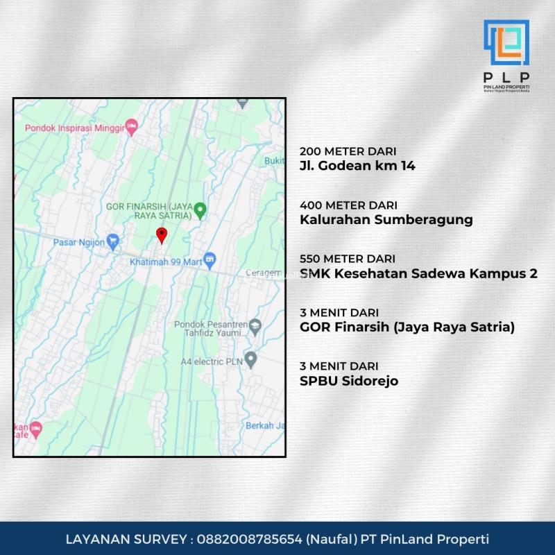 Dijual Tanah Kavling Luas 91m2 SHM Pekarangan di Jalan Godean KM 14 - Sleman Yogyakarta