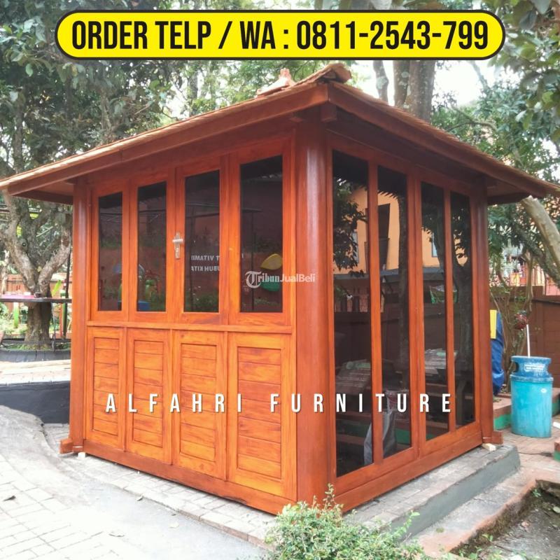 Gazebo Resto 3x3 Kayu Kelapa Atap Sirap - Rembang Jawa Tengah