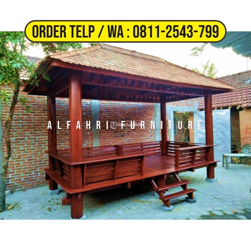 Gazebo Minimalis Modern 2x4 Kayu Kelapa - Rembang Jawa Tengah