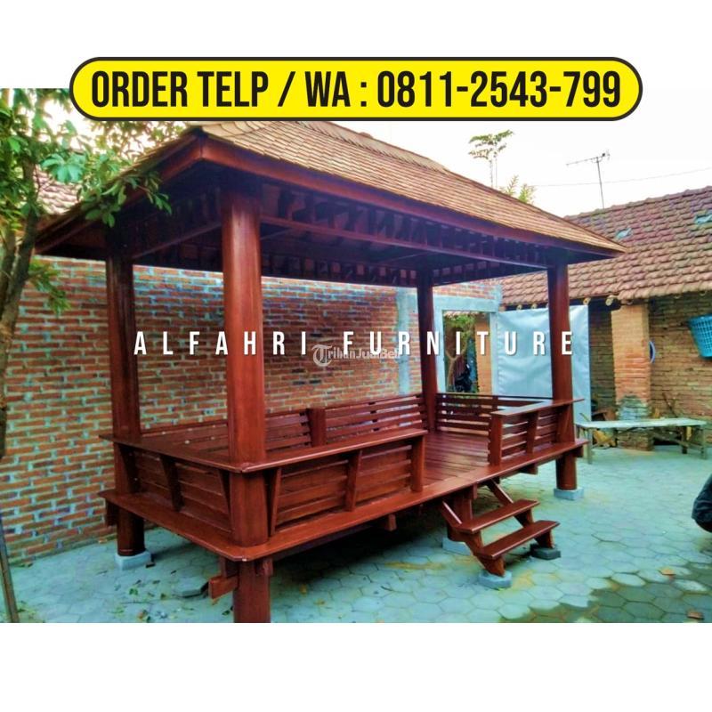 Gazebo Minimalis Modern 2x4 Kayu Kelapa - Rembang Jawa Tengah