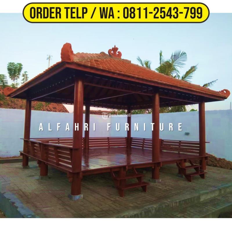 Gazebo Kayu Sederhana 3x5 Minimalis Modern - Rembang Jawa Tengah