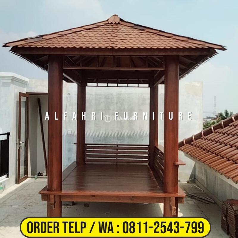 Gazebo Taman Dan Kolam 2x3 Minimalis Kayu - Rembang Jawa Tengah