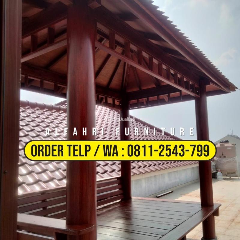 Gazebo Taman Dan Kolam 2x3 Minimalis Kayu - Rembang Jawa Tengah