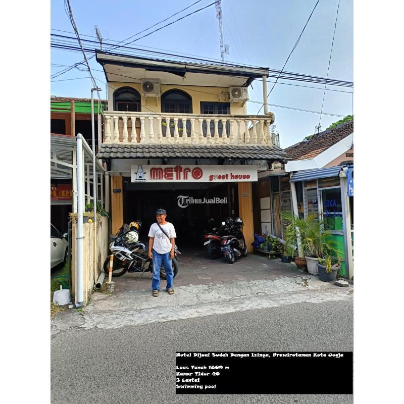 Dijual Hotel Sudah Dengan Izinya, Prawirotaman LT1809 SHM - Yogyakarta
