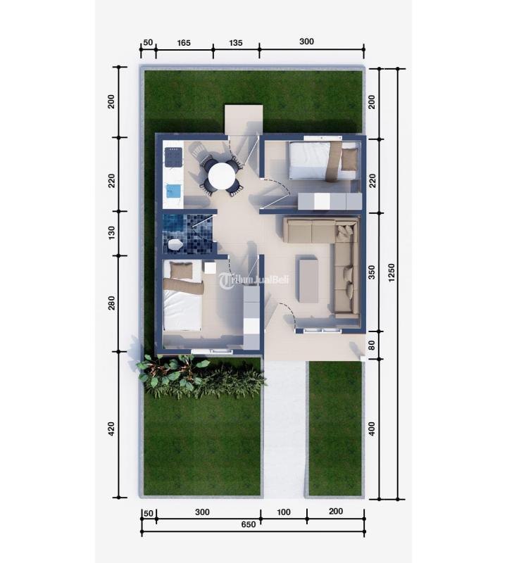 Dijual Rumah Tipe 36 Luas 84m2 SHM 2KT 1KM Lokasi Dalam Kota Bebas Banjir - Samarinda Kalimantan Timur