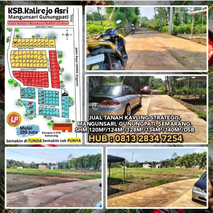 Dijual Tanah Kavling Strategis, Mangunsari, Gunungpati, SHM Murah 120m, 124m - Semarang Jawa Tengah