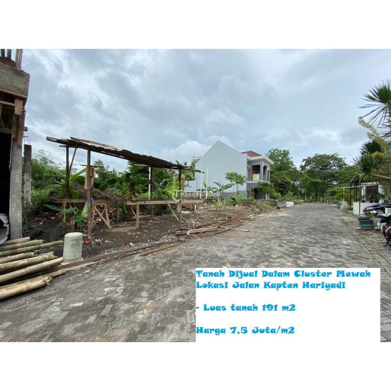 Dijual Tanah Dalam Cluster Mewah Lokasi Jalan Kapten Hariyadi - Sleman Yogyakarta 