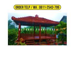 Gazebo Taman 3x6 Kayu Kelapa - Semarang Kota Jawa Tengah