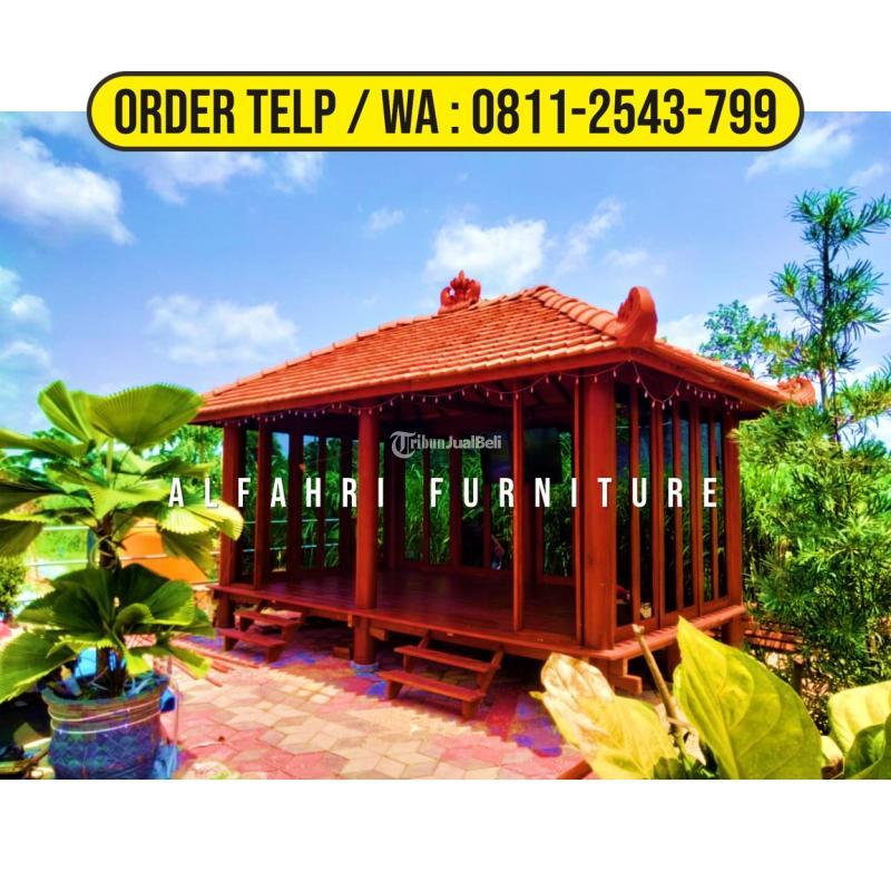 Gazebo Glugu 3x6 Minimalis Dari Kayu - Semarang Kota Jawa Tengah