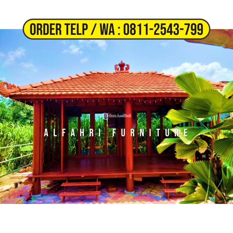 Gazebo Glugu 3x6 Minimalis Dari Kayu - Semarang Kota Jawa Tengah