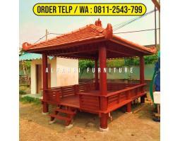 Gazebo Pantai 3x4 Kayu Kelapa Minimalis - Semarang Kota Jawa Tengah