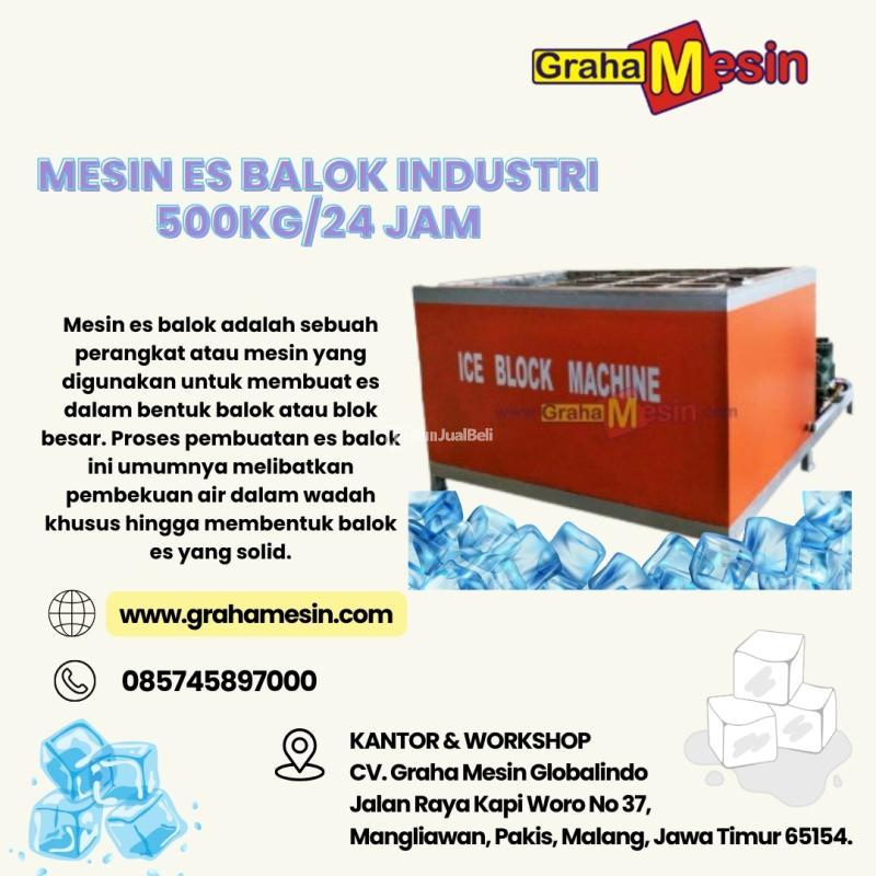 Terbaik Mesin Es Balok Industri 500Kg24 Jam Graha Mesin - Malang Jawa Timur