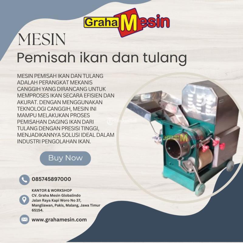 Fish Bone Separator Mesin Pemisah Ikan dan Tulang - Malang Jawa Timur 