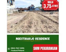 Dijual Tanah Kavling Luas 91m2 SHM di Barat Jalan Hos Cokroaminoto, Promo Mulai 3,75 Juta Per Meter - Bantul Yogyakarta