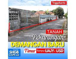 Tanah Bagus Jogja Demangan Baru Lt 579 m2 Ld 27 m SHGB - Sleman Yogyakarta