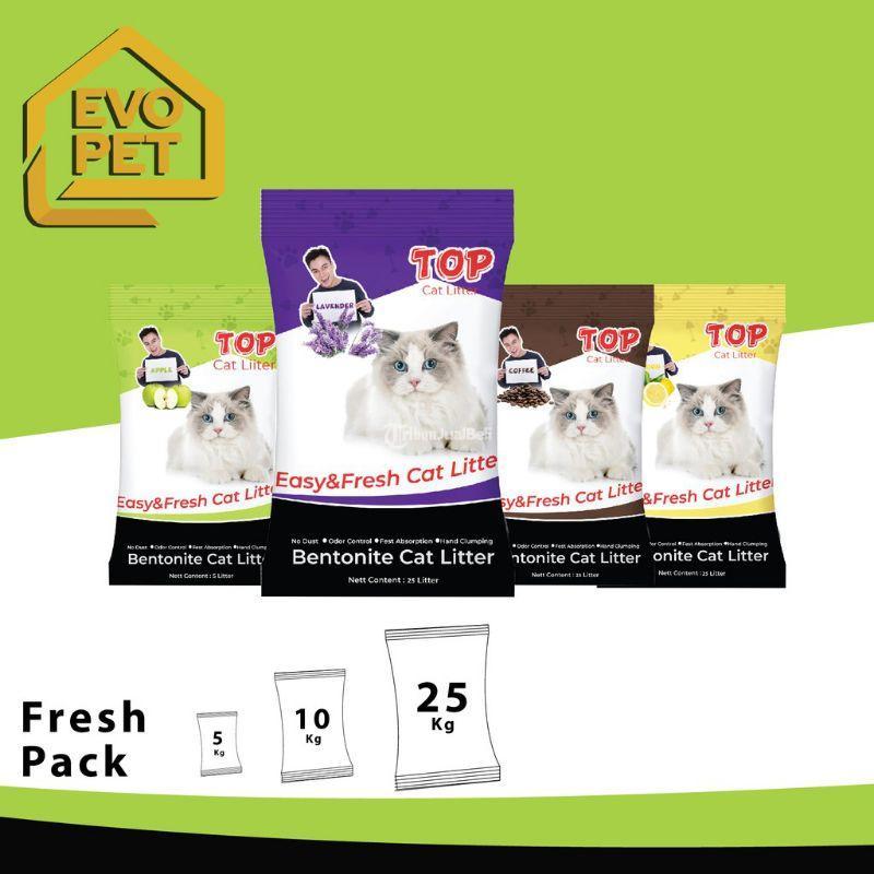 Pasir Kucing Top 5 Liter Amigos Petshop - Makassar Sulawesi Selatan 