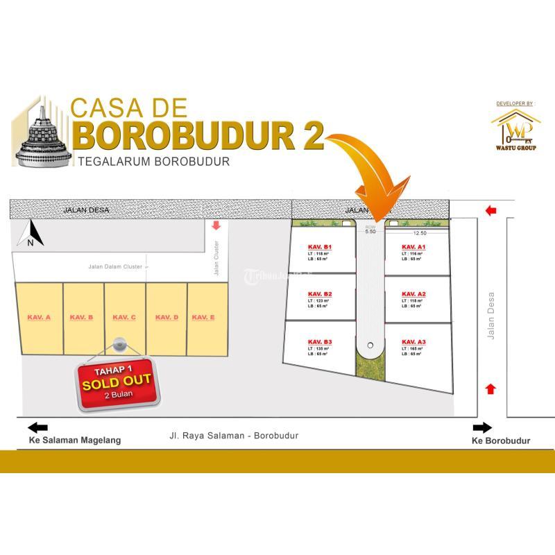 Dijual Rumah LT116 LB65 3KT 2KM Legalitas SHM Lokasi Strategis - Magelang Jawa Tengah