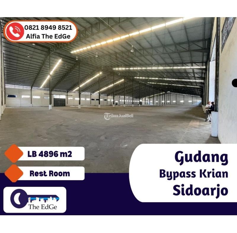 Jual Gudang Luas 4000 Meter Raya Bypass Krian Nol Jalan - Sidoarjo Jawa Timur