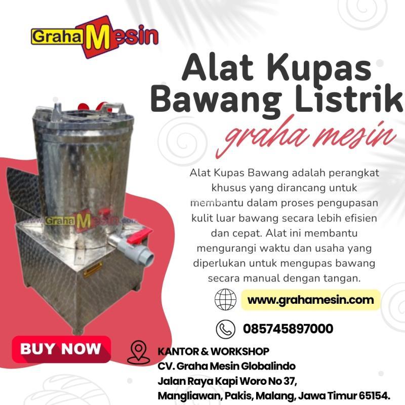 Terbaik Alat Kupas Bawang Listrik Graha Mesin - Malang Jawa Timur