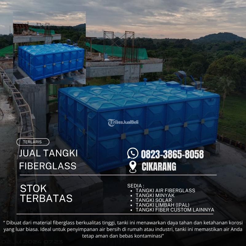Pabrik Roof Tank FRP Berkualitas di Cikarang - Bekasi Jawa Barat