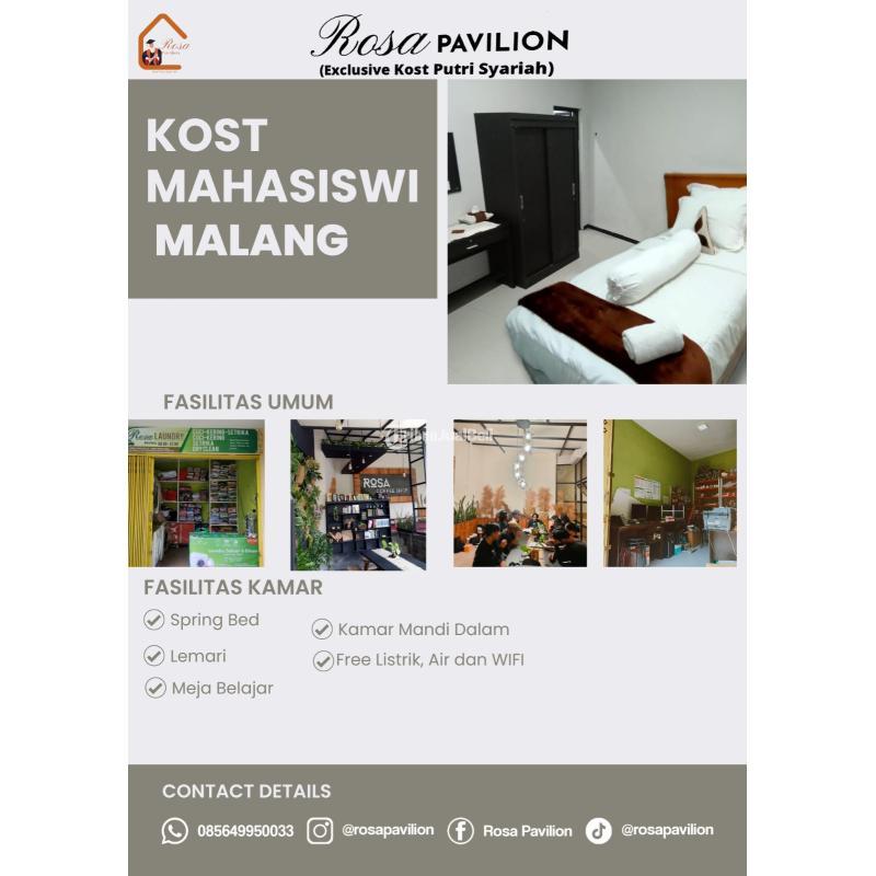 Disewakan Kost Mahasiswi Rosa Pavilion Dekat Kampus UMM 3 - Malang Jawa Timur