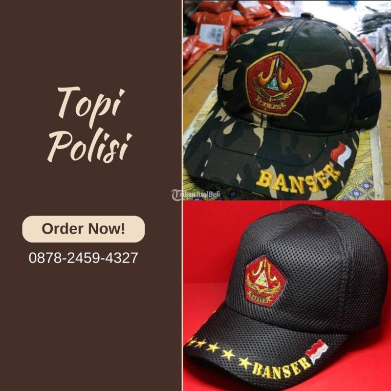 Sedang Promo Pusat Topi Polisi Hitam Tulakan - Pacitan Jawa Timur