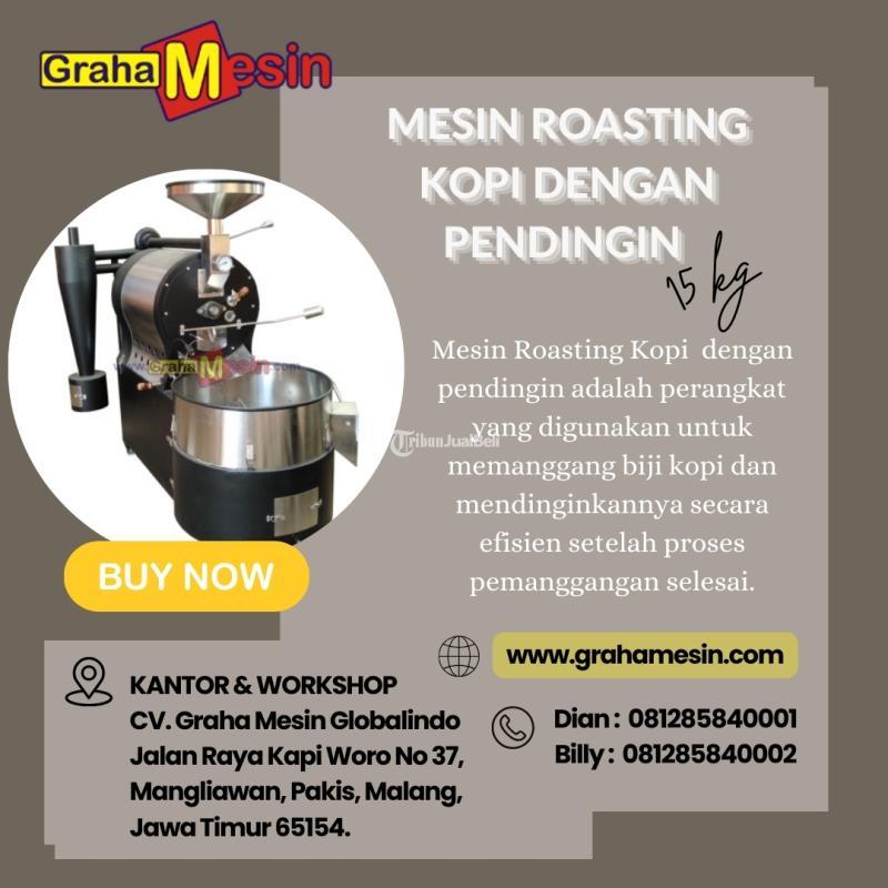 Mesin Roasting Kopi Dengan Pendingin Kapasitas 15 kg - Malang Jawa Timur 