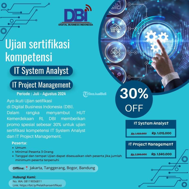 Pelatihan BNSP DBI Uji Sertifikasi Kompetensi IT - Bogor Kota Jawa Barat