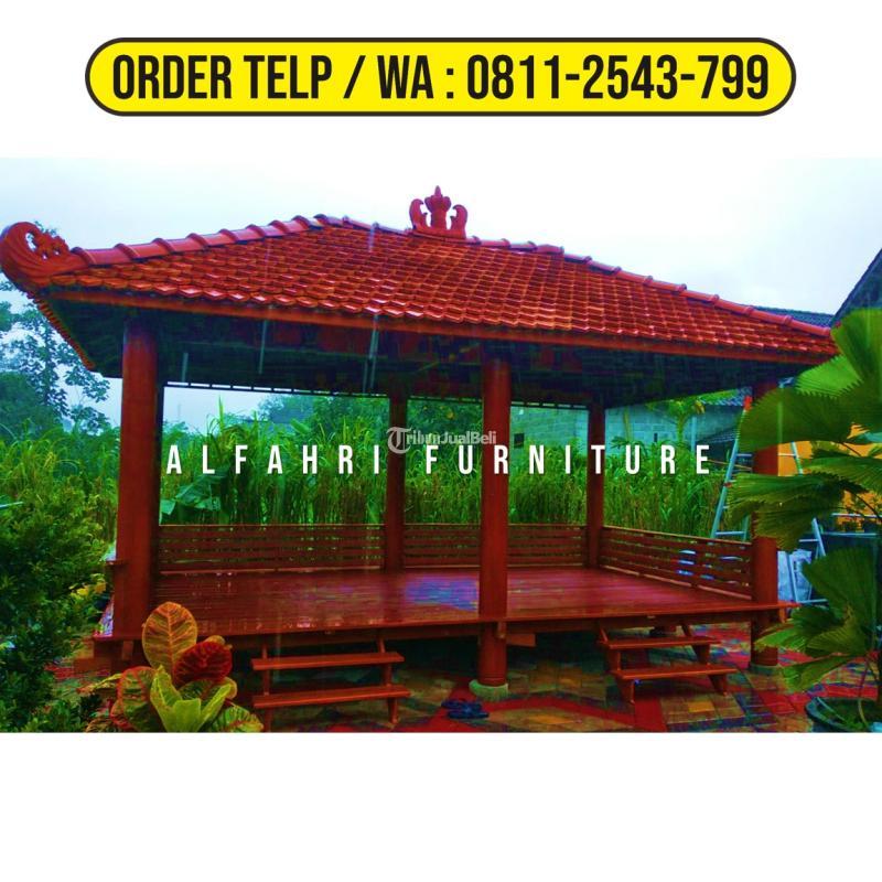 Gazebo Taman 3x6 Kayu Kelapa - Wonosobo Jawa Tengah