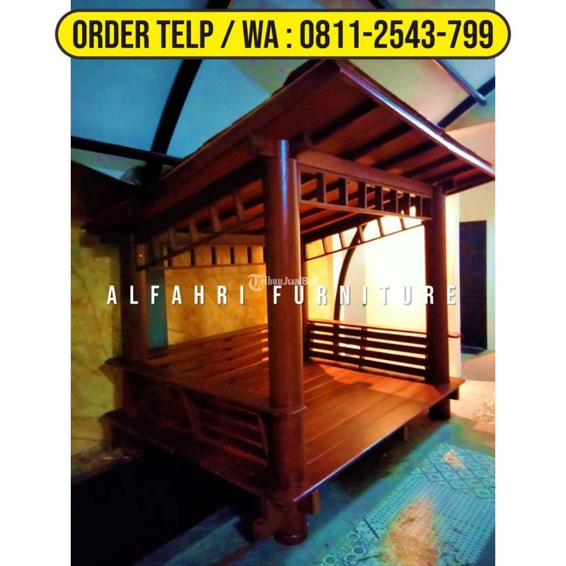 Gazebo Restaurant 2x3 Minimalis Kayu Glugu - Wonosobo Jawa Tengah
