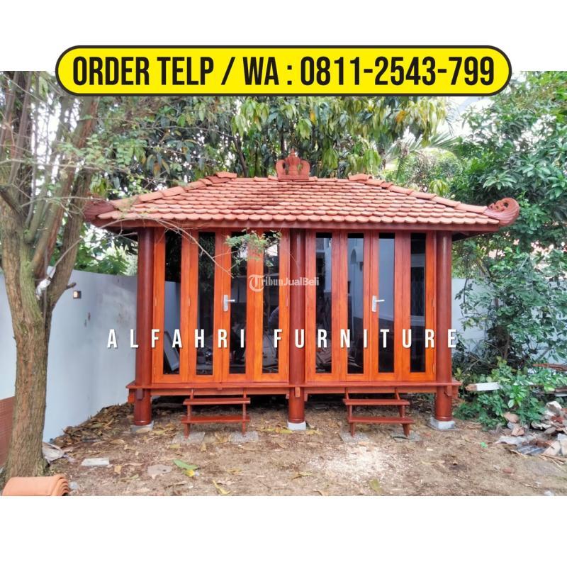 Gazebo Kelapa 2x4 Minimalis Modern Kayu Kaca - Wonosobo Jawa Tengah