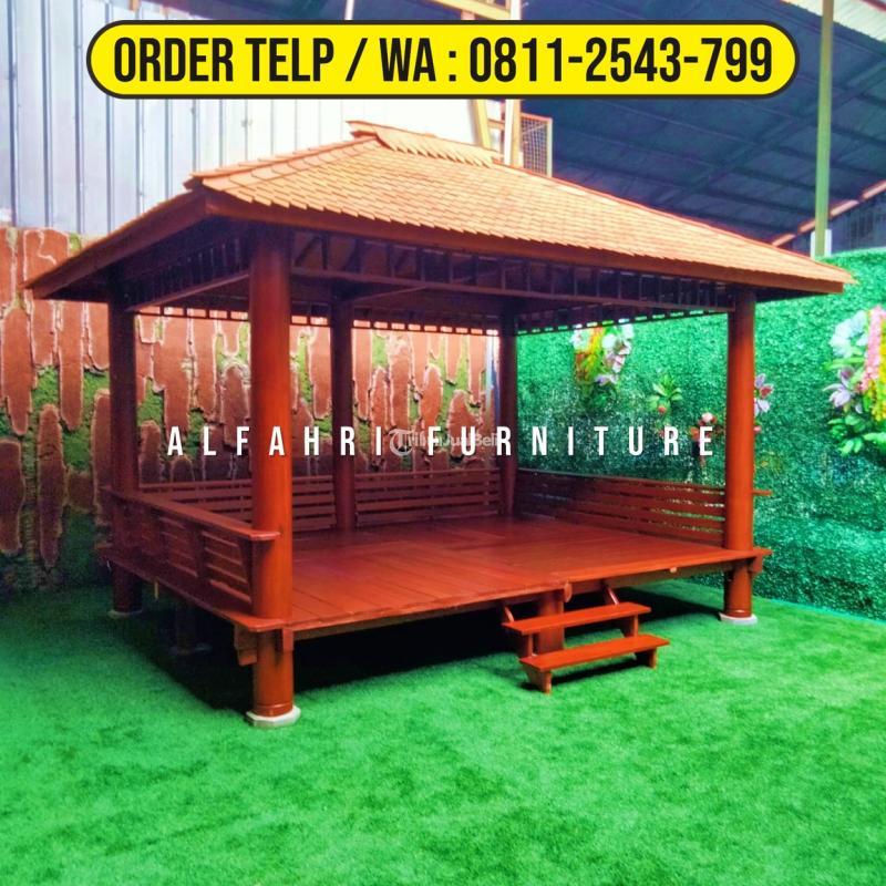 Gazebo Rumah Kayu Minimalis 3x4 - Wonosobo Jawa Tengah