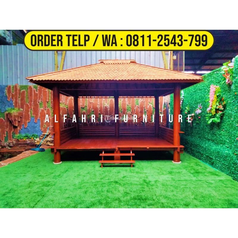 Gazebo Rumah Kayu Minimalis 3x4 - Wonosobo Jawa Tengah