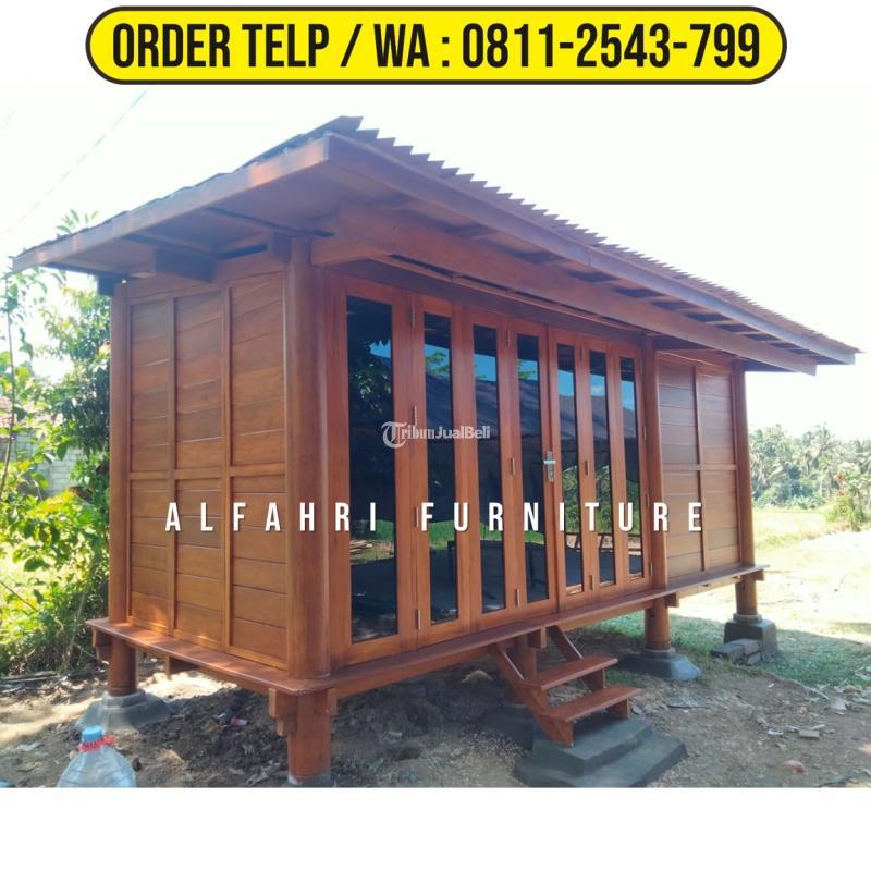 Gazebo Taman Kecil 2x5 Kayu Kelapa Minimalis - Wonosobo Jawa Tengah 