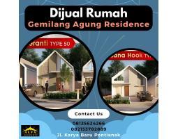 Dijual Rumah Gemilang Agung Residence Tipe 50 Dan Tipe 65 Baru - Pontianak Kalimantan Barat