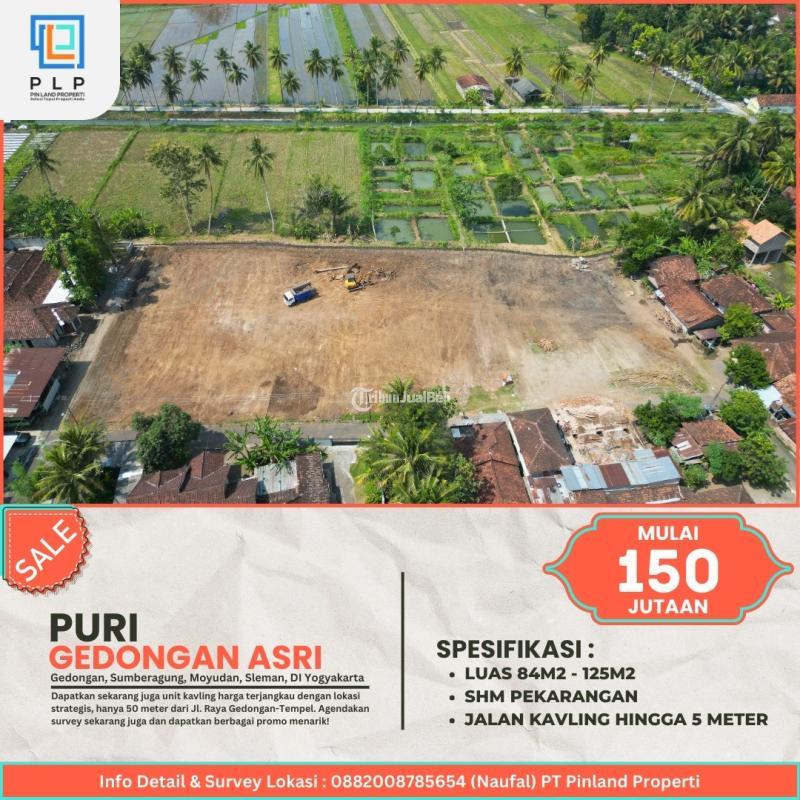 DIjual Promo Unit Tanah Kavling Luas 87m2 SHM Utara Jalan Godean Km 14 - Sleman Yogyakarta