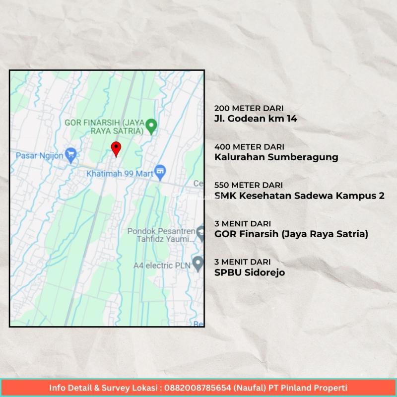 DIjual Promo Unit Tanah Kavling Luas 87m2 SHM Utara Jalan Godean Km 14 - Sleman Yogyakarta