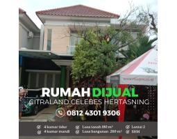 Dijual Rumah Hook LT180 LB200 4KT 4KM SHM Citraland Celebes Hertasning - Gowa Sulawesi Selatan
