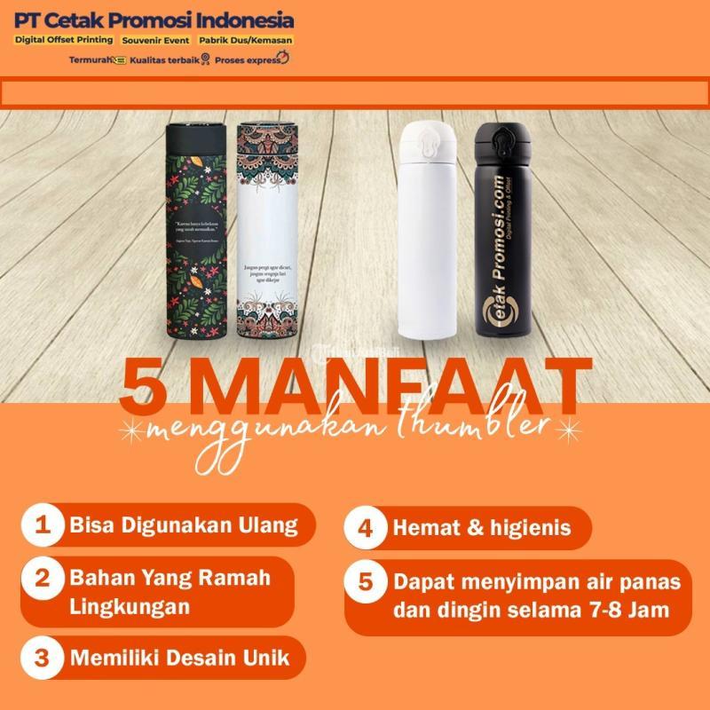 Tumbler Kopi Tahan Panas Sahara UV Spot 1 Sisi Percetakan Terdekat - Surabaya Jawa Timur